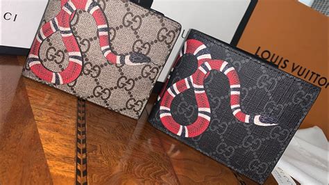 gucci kingsnake wallet review|gucci wallet snake original.